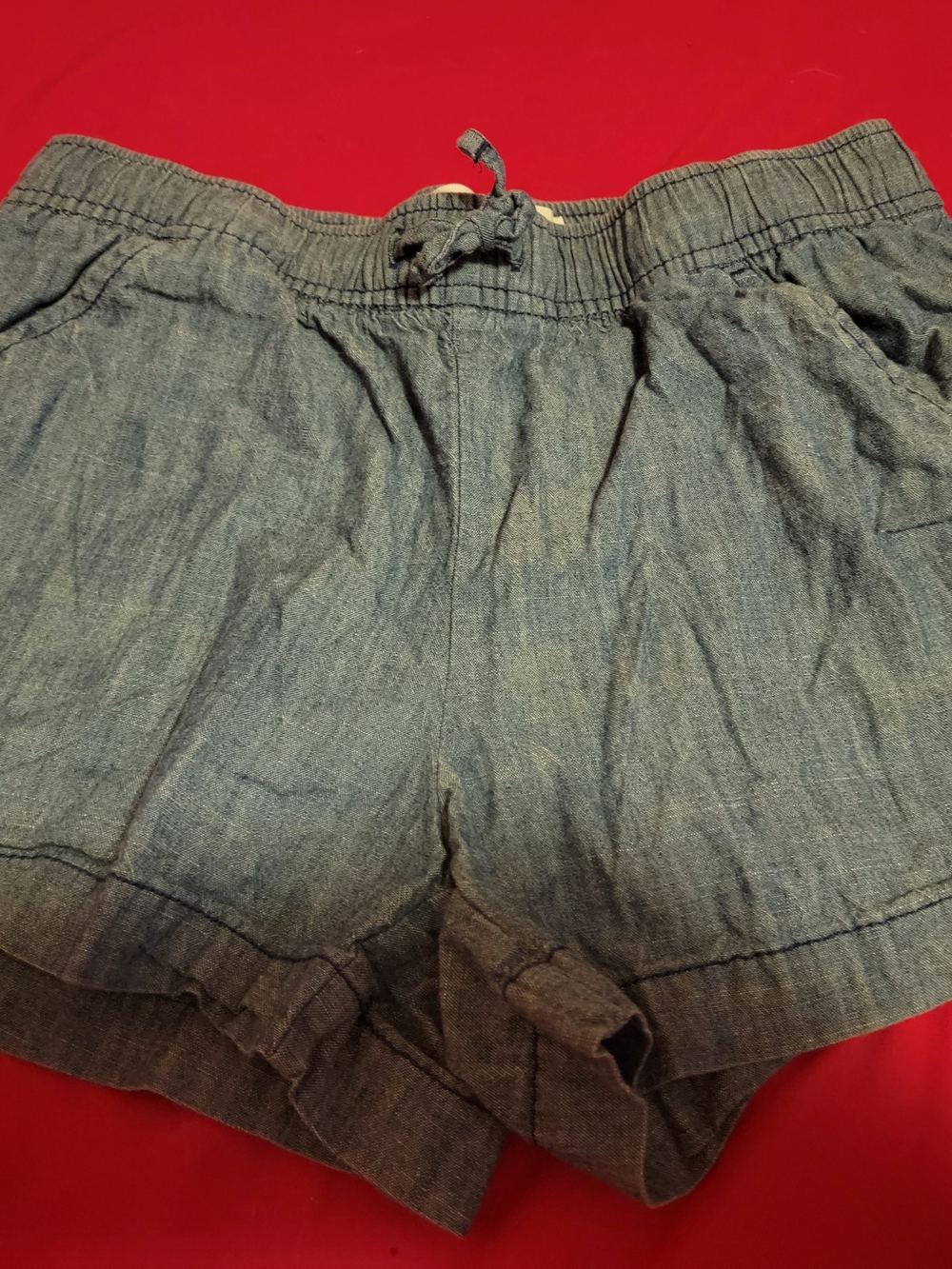 Old Navy Chambray High Waist Shorts - Blue